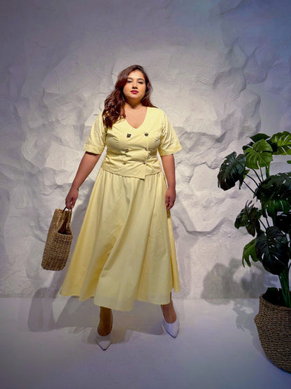 Francesca Wrap Top and Flare Skirt Co-ord Set