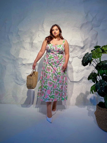 Bloom Floral Printed Cotton Dress