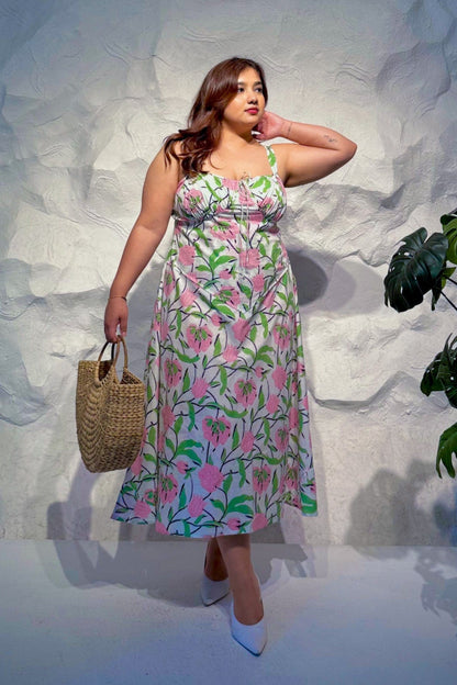 Bloom Floral Printed Cotton Dress