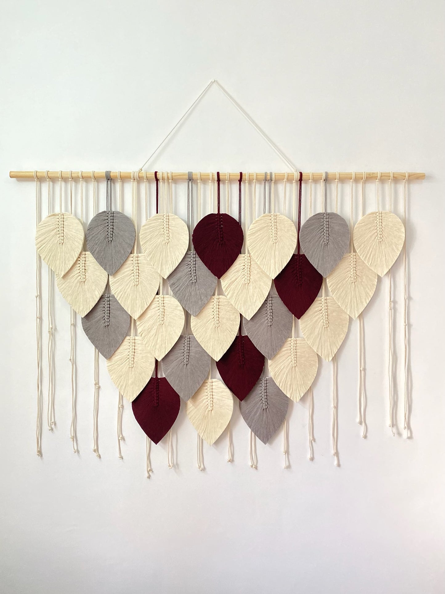 Grand Feathers Macrame Wall Hanging - 5 ft