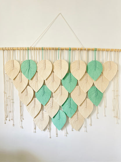 Grand Feathers Macrame Wall Hanging - 5 ft