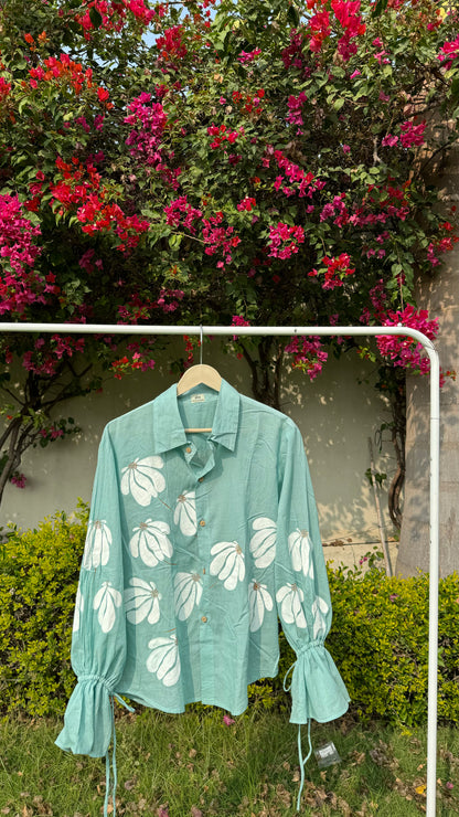 Blossom Hand-Painted Cotton Shirts