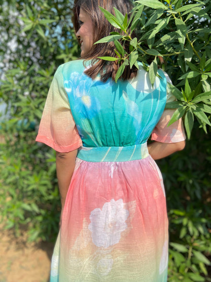 The Flowerchild Linen Dress