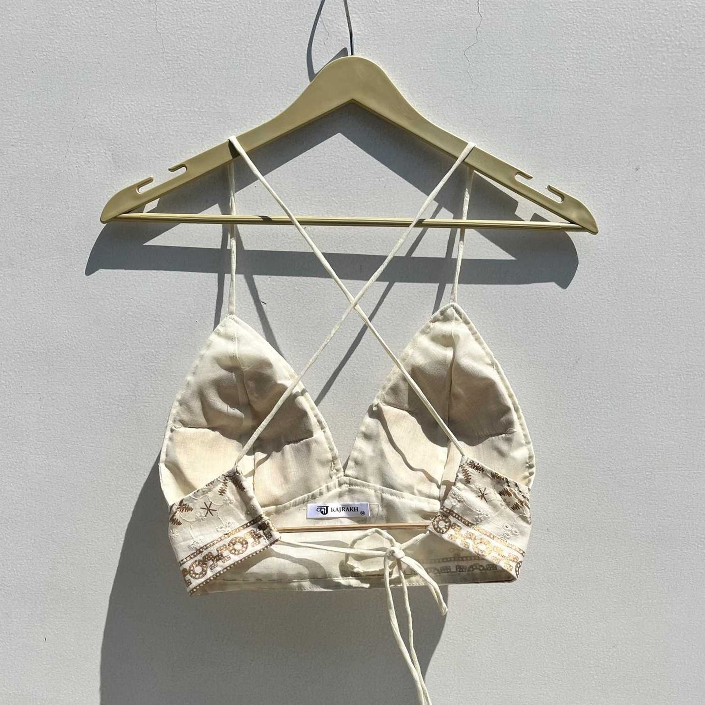 Hakoba Chikan Foil Bralette