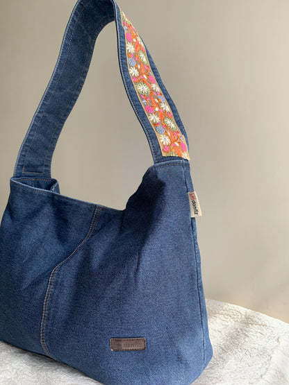 Swift Sack Denim Shoulder Bag