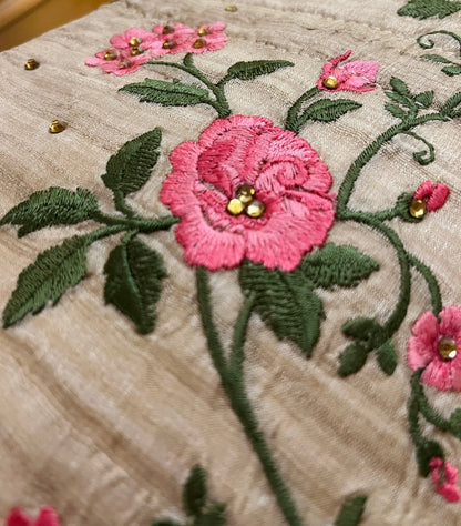 Tussar Silk Potli - Ditsy