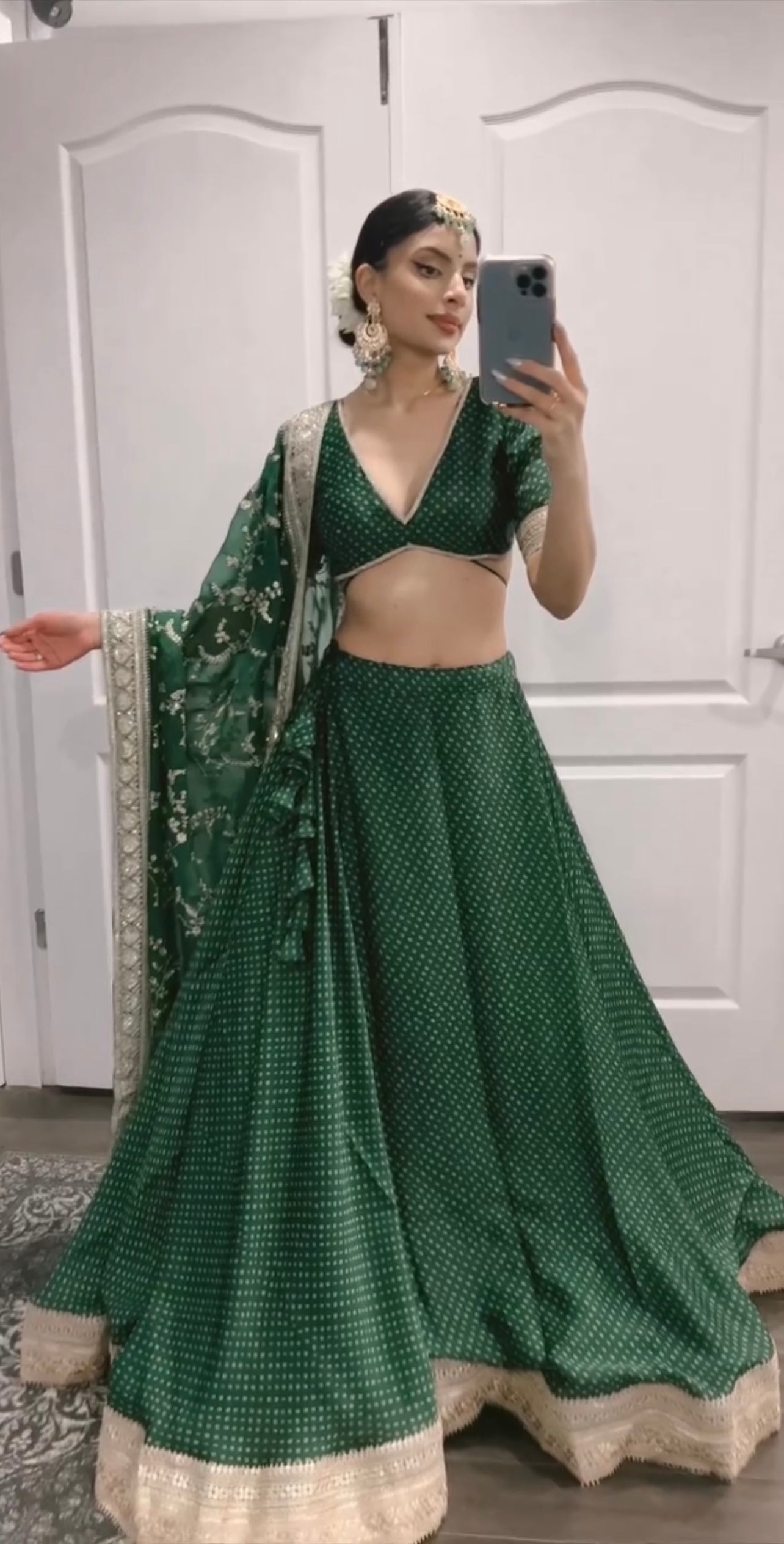 Bandhej Sabya Lehenga