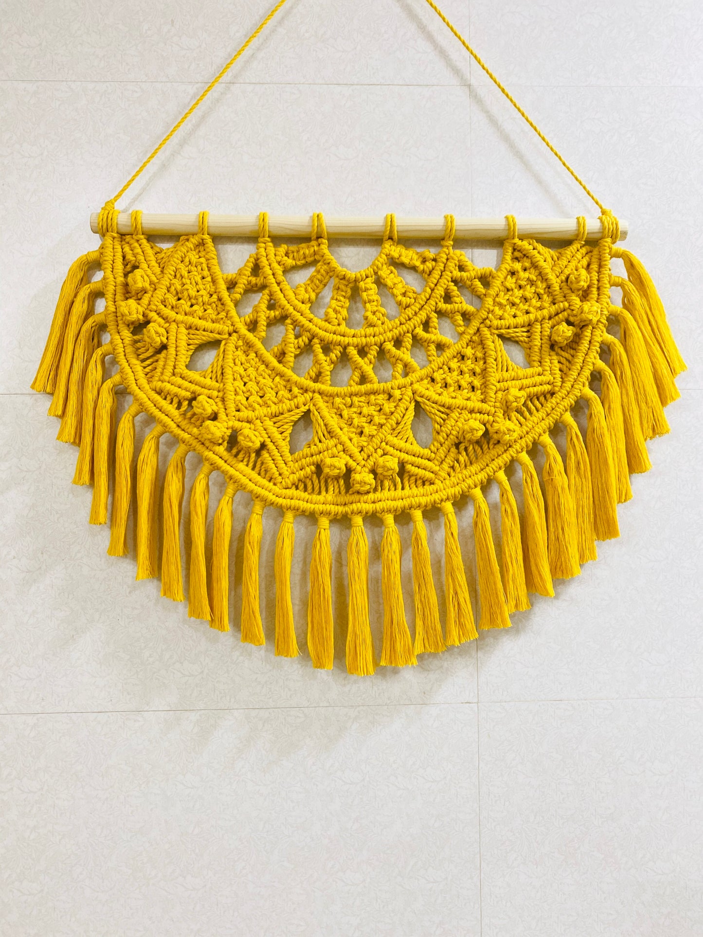 Semi Circle Macrame Wall Hanging