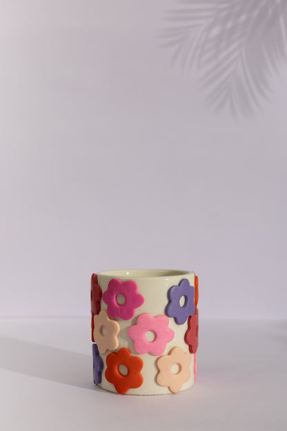 Flower Power Ceramic planter