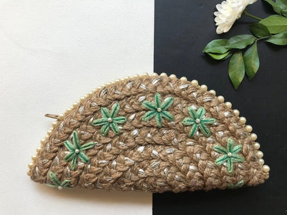 Canadian Lily Half Moon Clutch