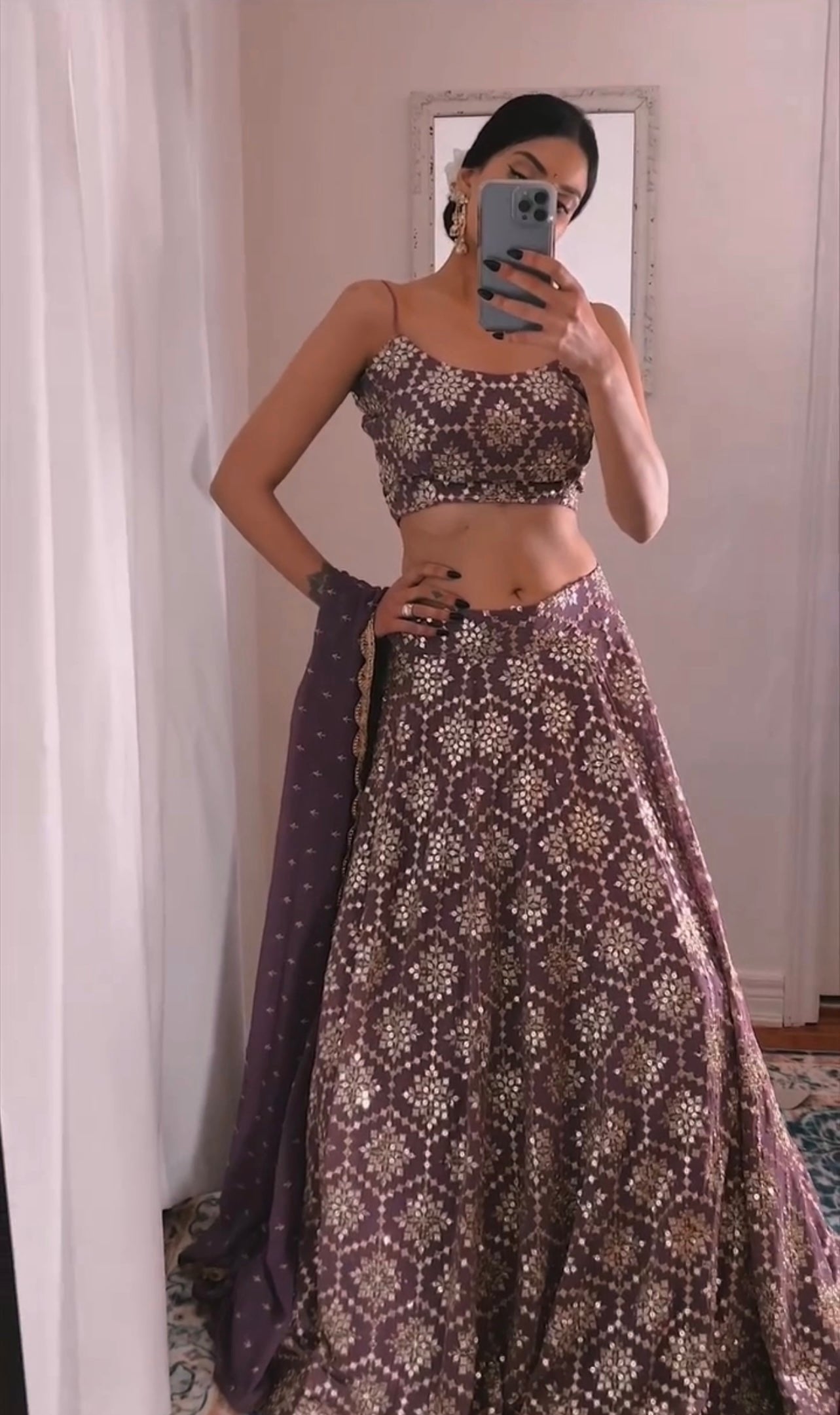All Sequin Work Lehenga