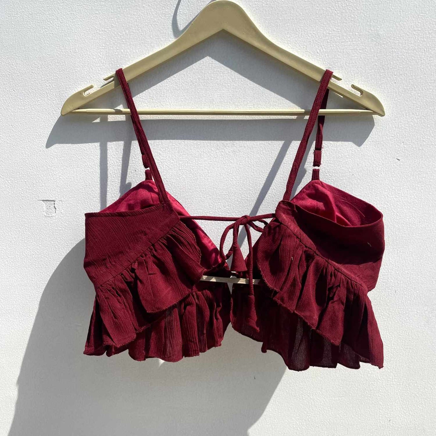 Maroon Crush Cotton Bralette