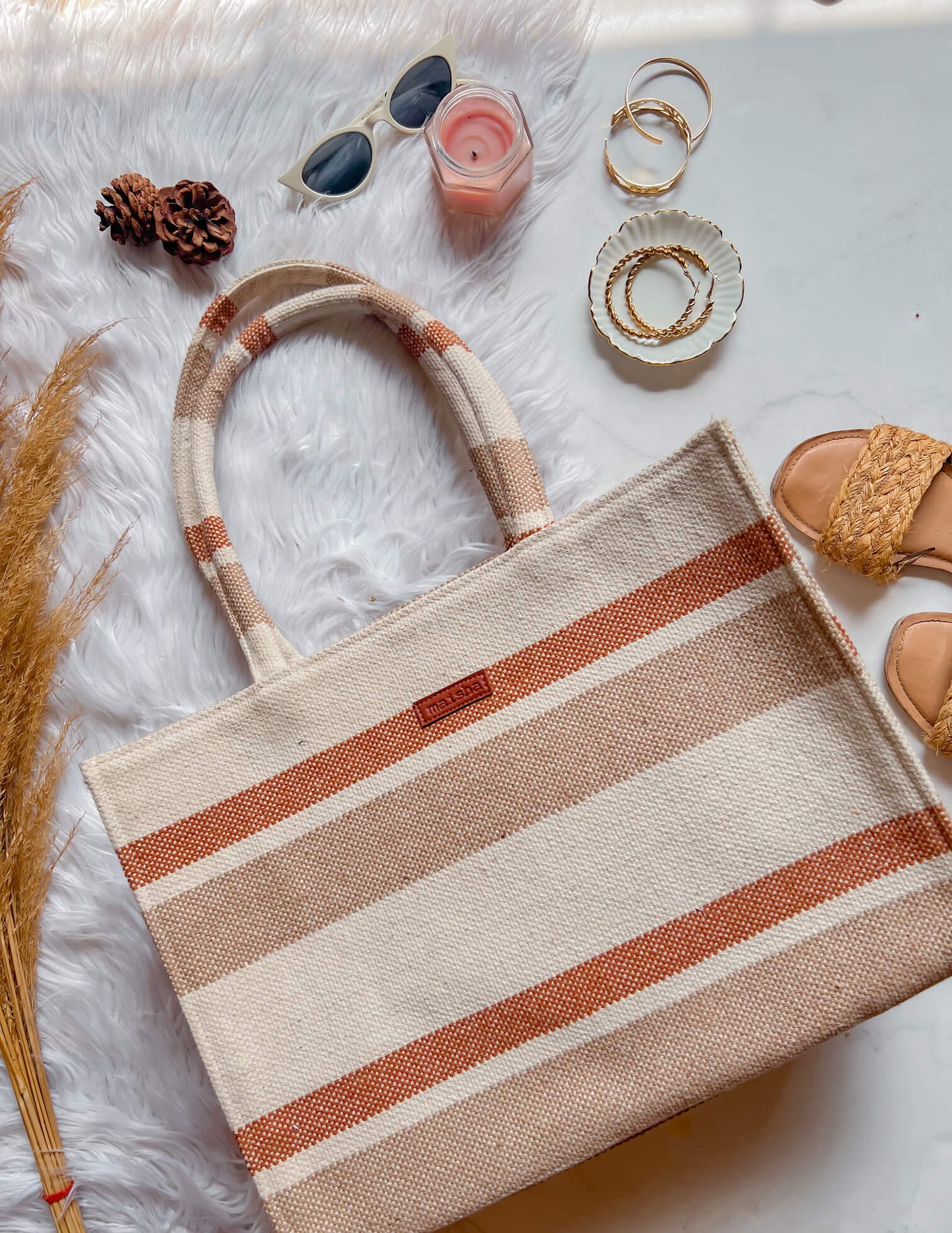 Vintage Brown Box Bag (Large)