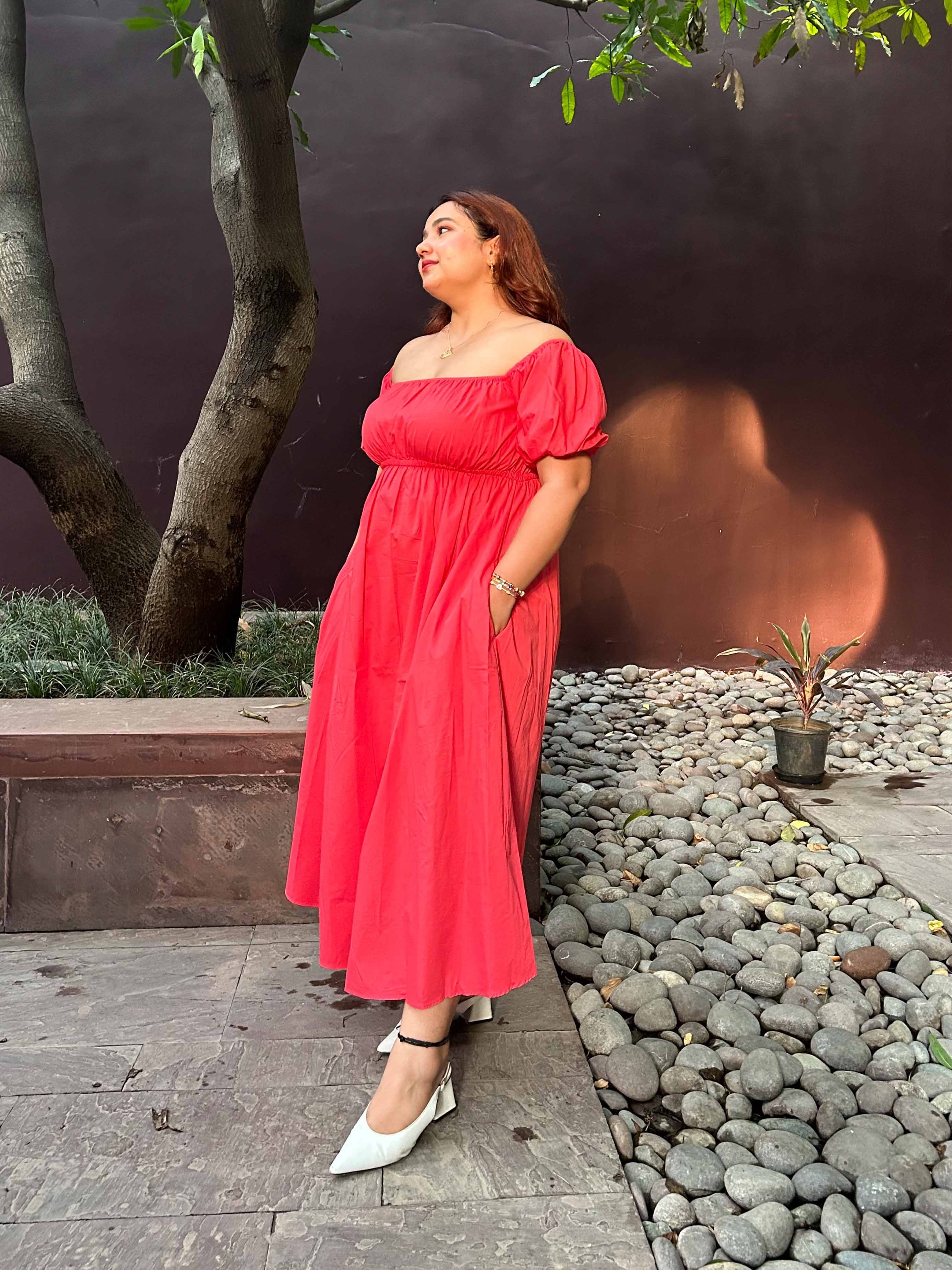 Camellia Off- shoulder Maxi Dress – Local Nation