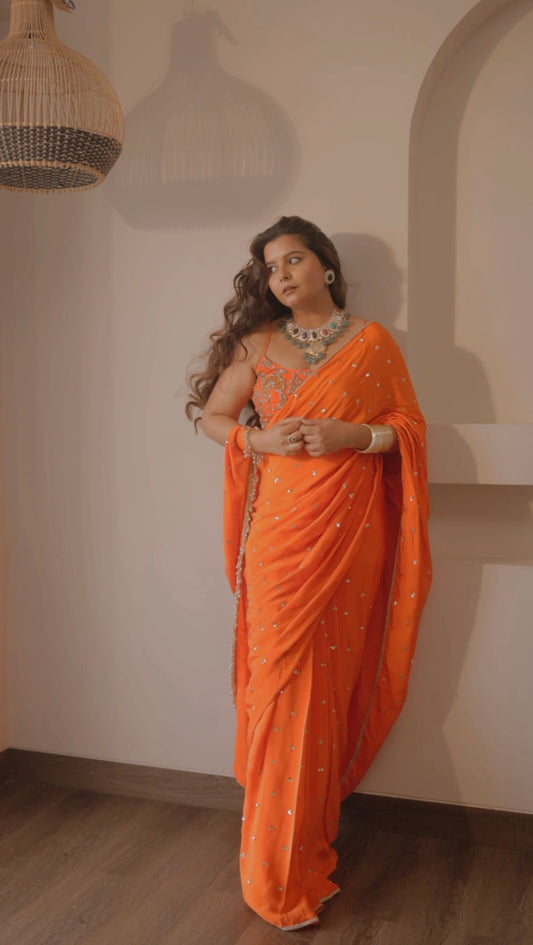 Rozaa Pre Drape Saree