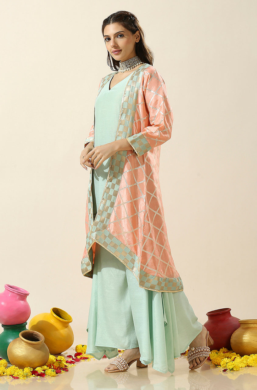 Noorani Kurta and Palazzo Set with Jacket