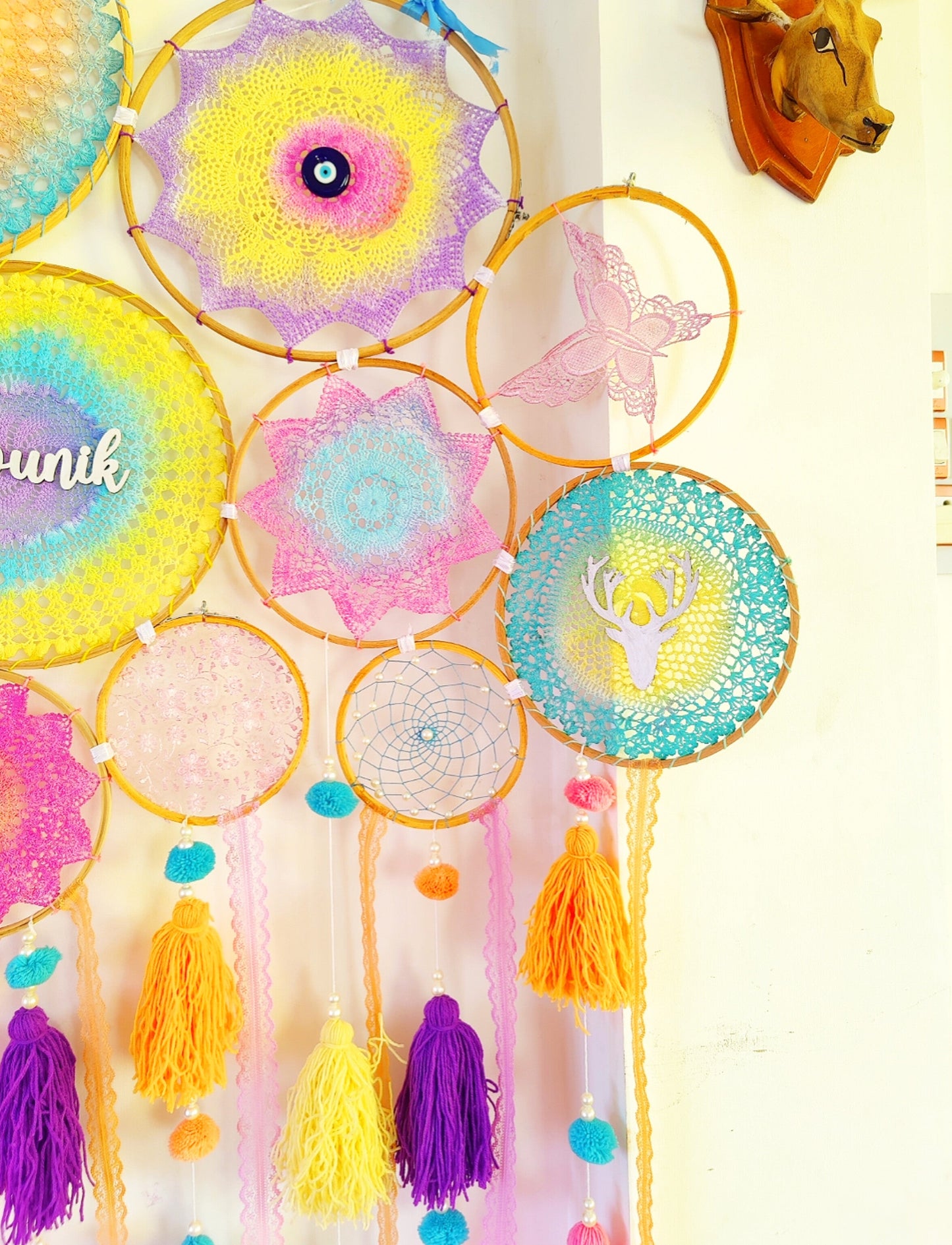 Pastel Cluster Dreamcatcher