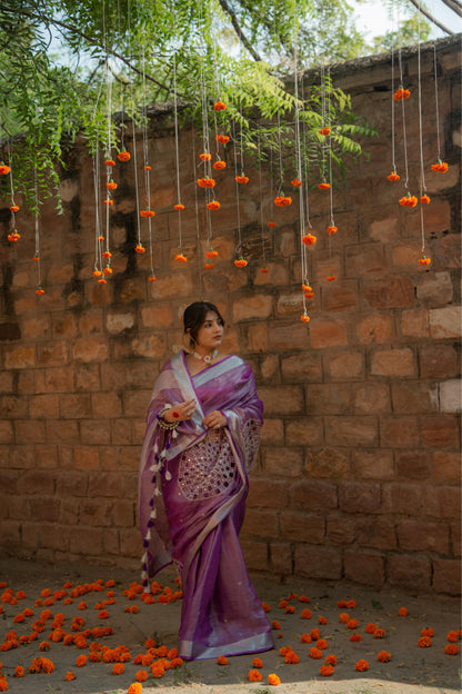 Lavender Inayat Saree