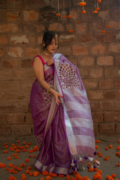 Lavender Inayat Saree