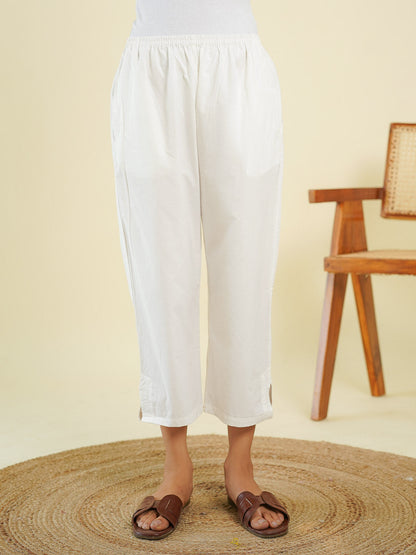 Ankle Length Pant White