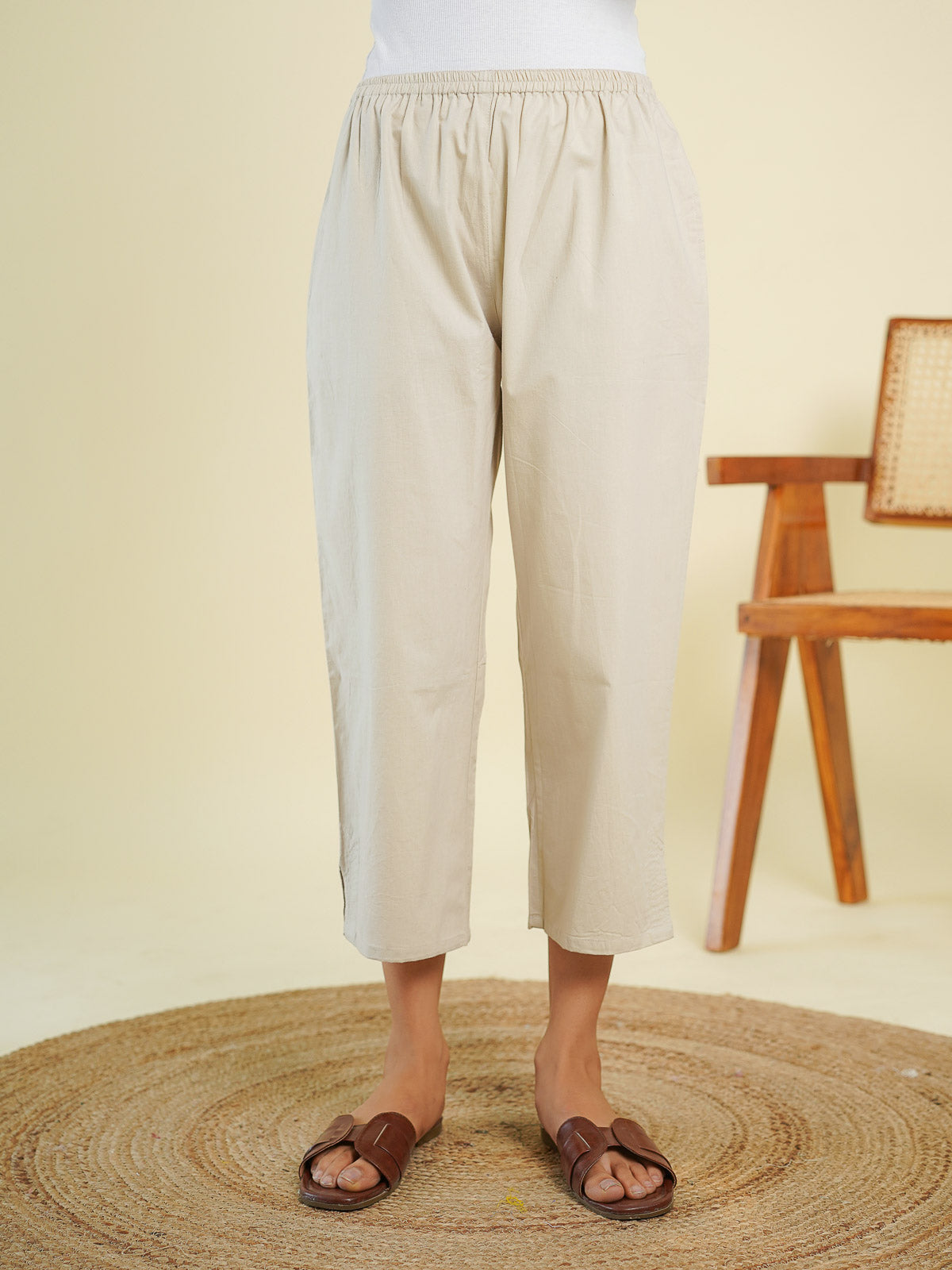 Ankle Length Pant Grey