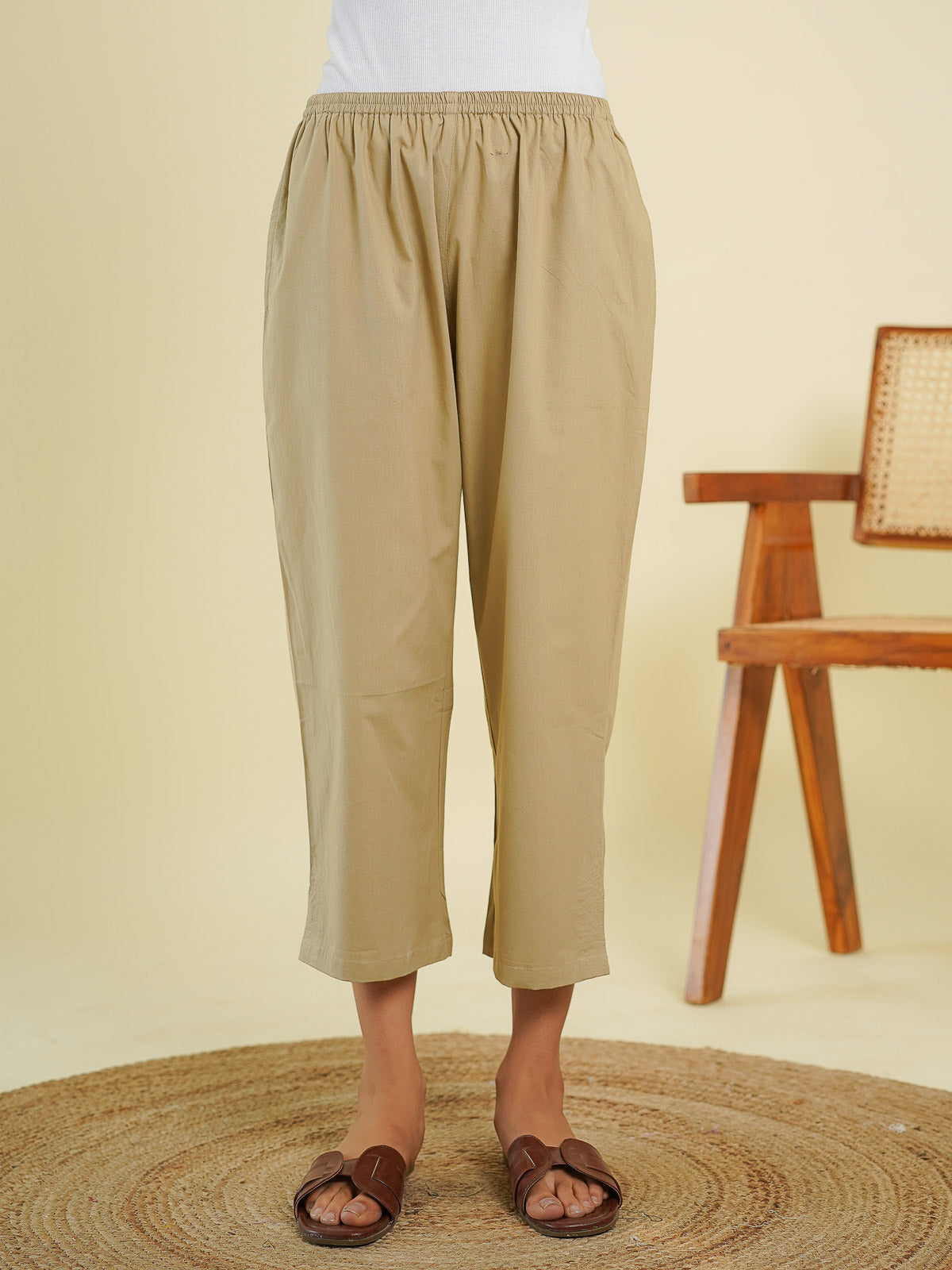 Ankle Length Pant Brown