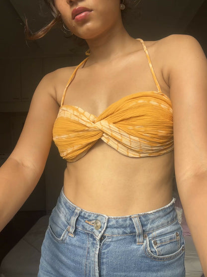 Marigold Tie & Dye Bralette Top