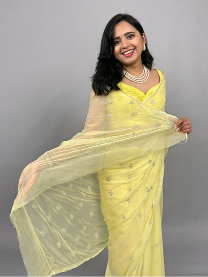 Sitaron ki Mehfil Chiffon Saree