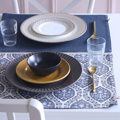 Morning Dew Wipeable & Reversible Cotton Placemats