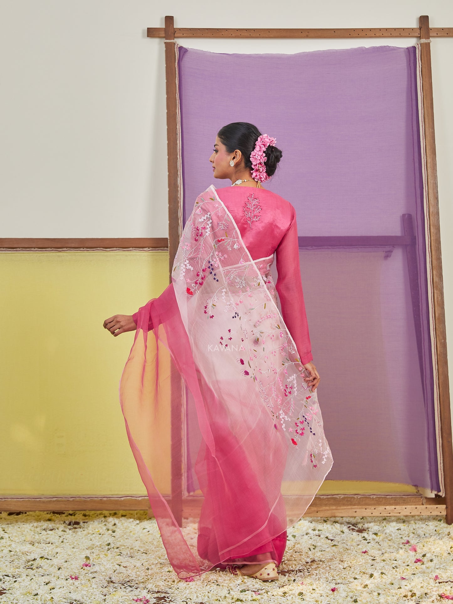 Bagh Silk Organza Saree