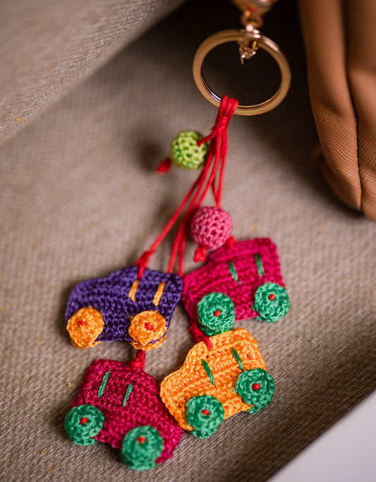 Boho Bag Charm - Handcrafted Motorcar