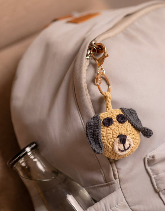 Boho Bag Charm - Mast Akela Puppy