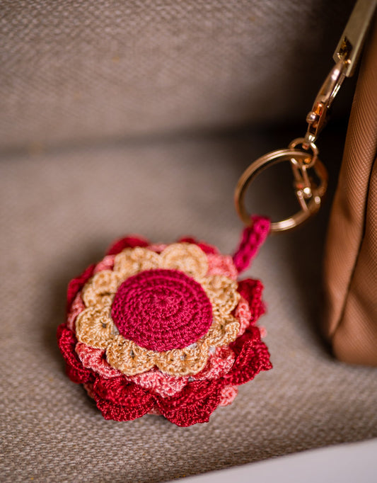 Boho Bag Charm - Khushaal Dahelia