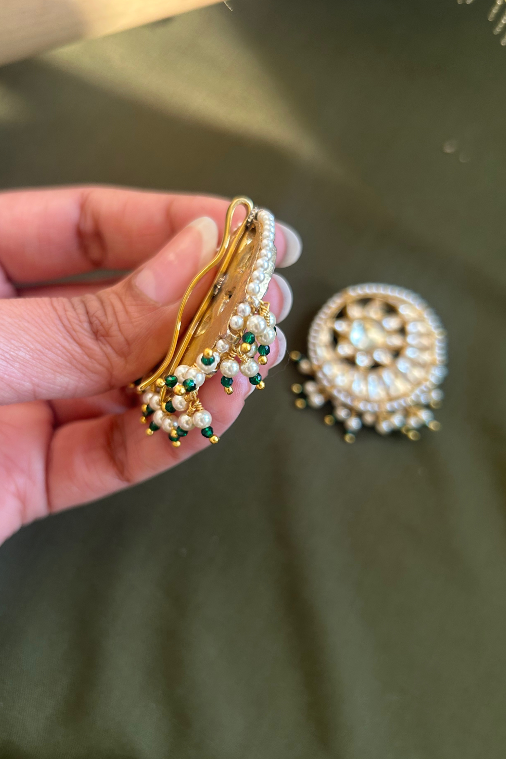 Chandrama Kundan Hair Clips