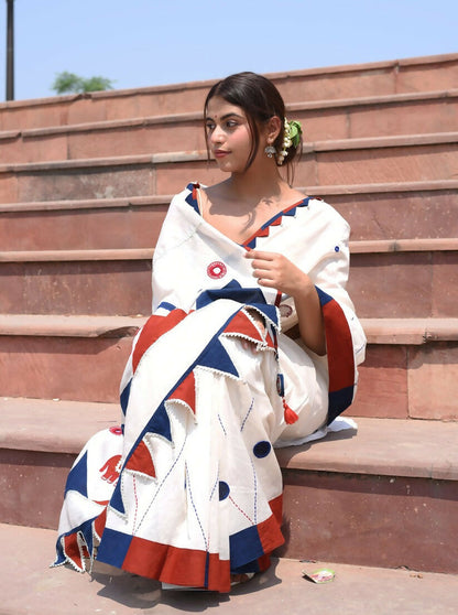 अप्सरा White Saree