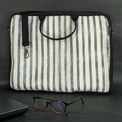 Upcycled Handwoven: The Laptop Bag 16 inches