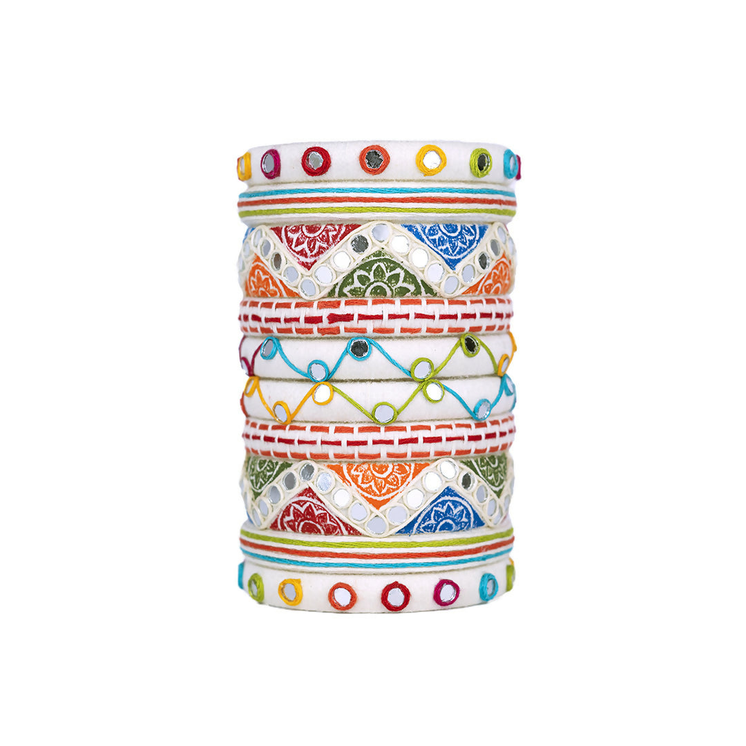 Rangoli Multicolor Bangle Set