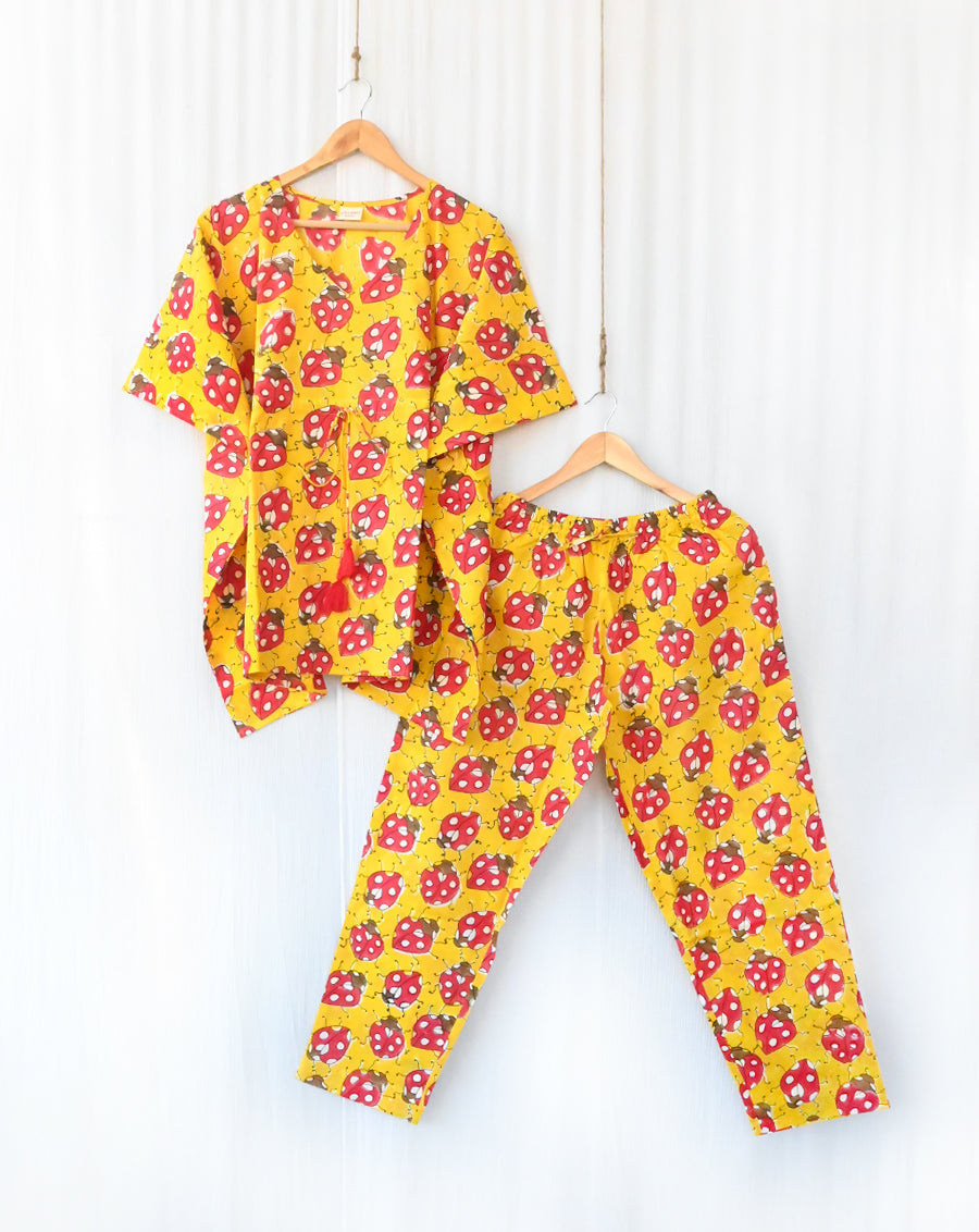 Love Bug Chill Jams Cotton Co-ord Set