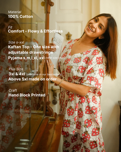 Love Bug Original Chill Jams Cotton Co-ord Set