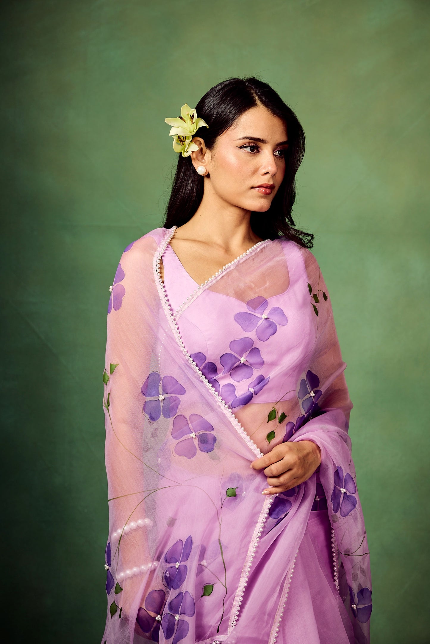 Dogwood Saree in Lavender