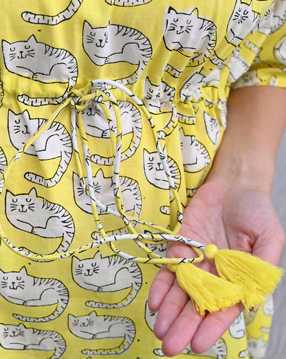 Meow Chill Jams Cotton Co-ord Set