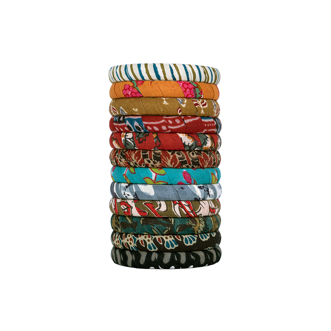 Meraki Fabric Bangle Set