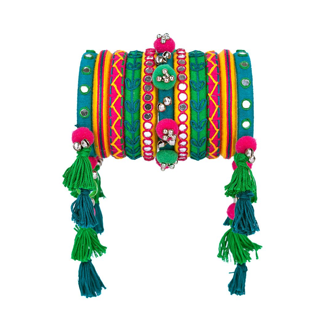 Nandini Tassel Bangle Set