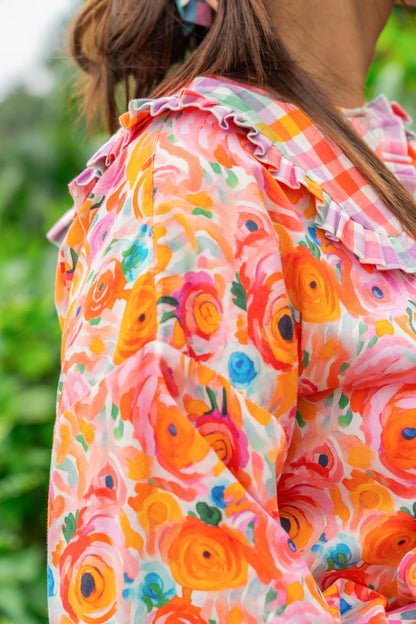 Picnic Date Sweet Child o Mine Cotton Collared Top