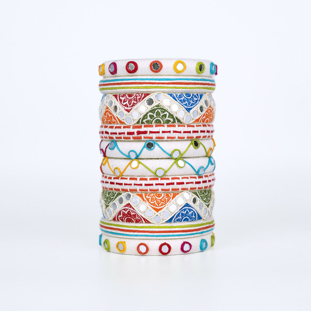 Rangoli Multicolor Bangle Set