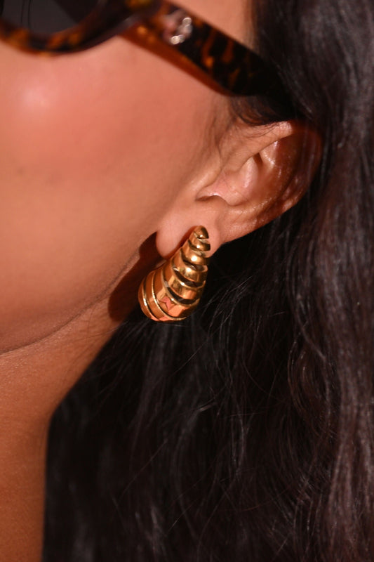 Elke Half Hoop Earrings