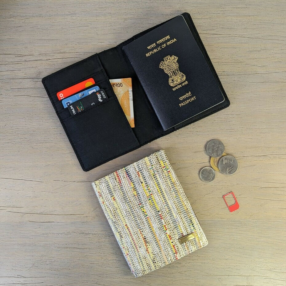 Upcycled Handwoven: Passport Cover