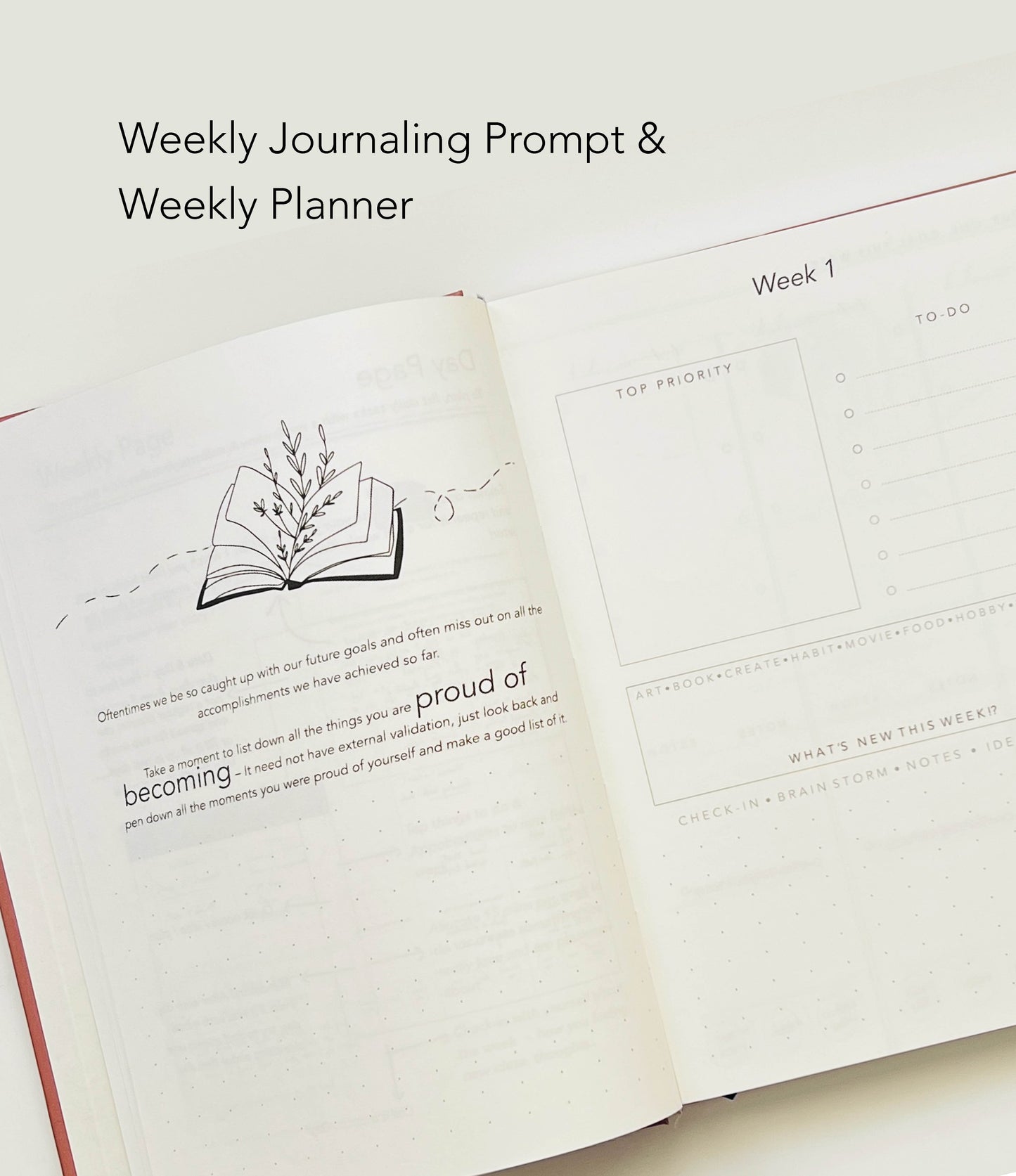 PlanDoReflect: Undated Yearly Planner + Guided Journal | Road not Taken