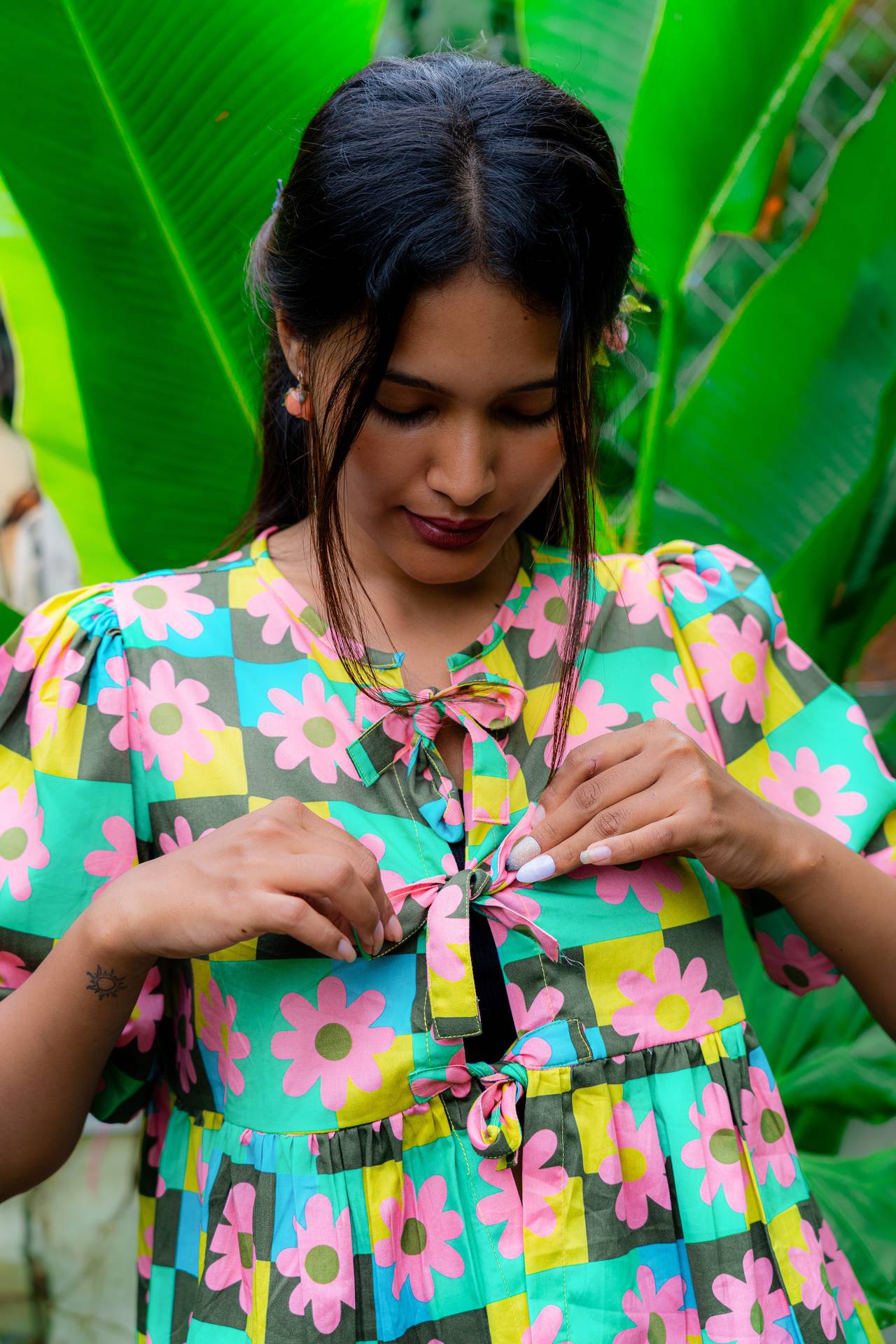 Take a Bow Summer of 69 Floral Cotton Top