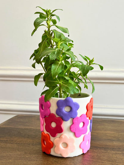 Flower Power Ceramic planter